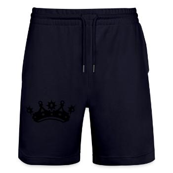 Diamant - Short de jogging bio TRAINER Stanley/Stella unisexe - marine foncé - Devant - Nik (191cm) & Marisol (170cm)