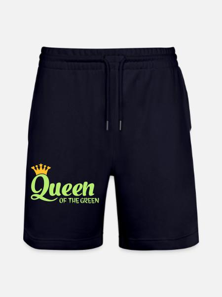 Queen of the Green - Stanley/Stella Trainer Unisex Organic Jogging Shorts - dark navy