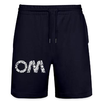 Om - Short de jogging bio TRAINER Stanley/Stella unisexe - marine foncé - Devant - Nik (191cm) & Marisol (170cm)