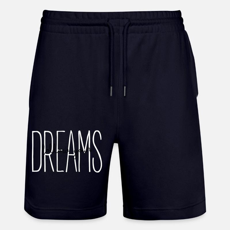 Devis Dreams Typographie - Short de jogging bio TRAINER Stanley/Stella unisexe - marine foncé