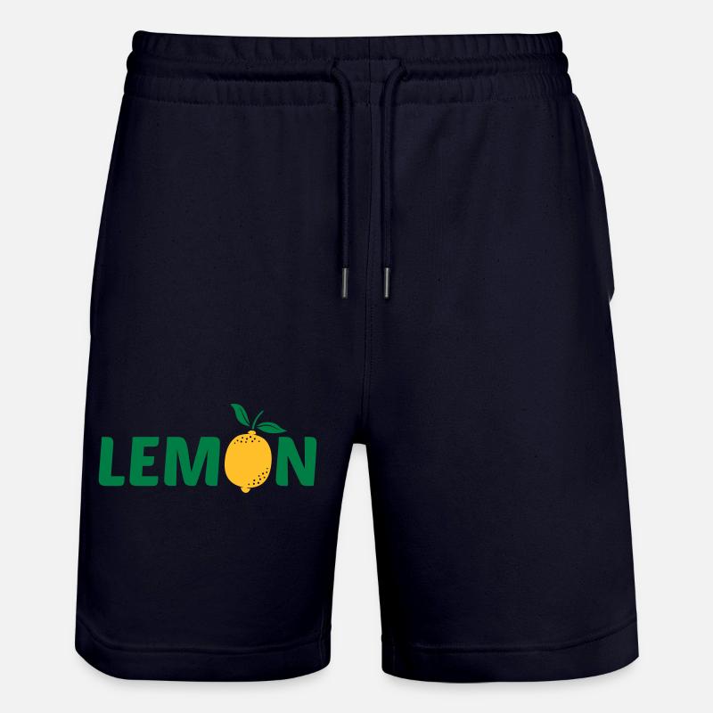 Création de logo LEMON - Short de jogging bio TRAINER Stanley/Stella unisexe - marine foncé