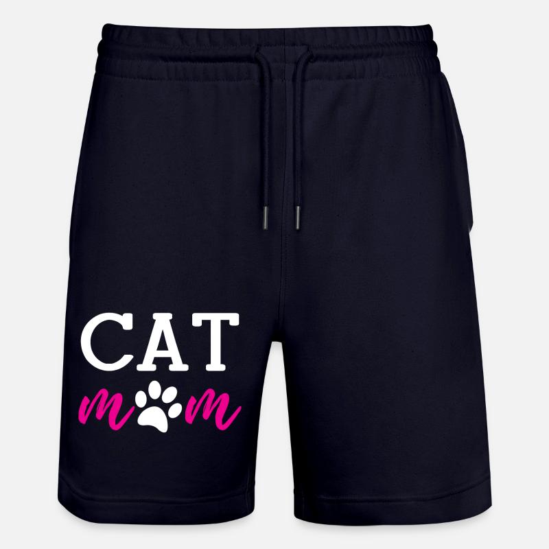 Maman de chat - Short de jogging bio TRAINER Stanley/Stella unisexe - marine foncé
