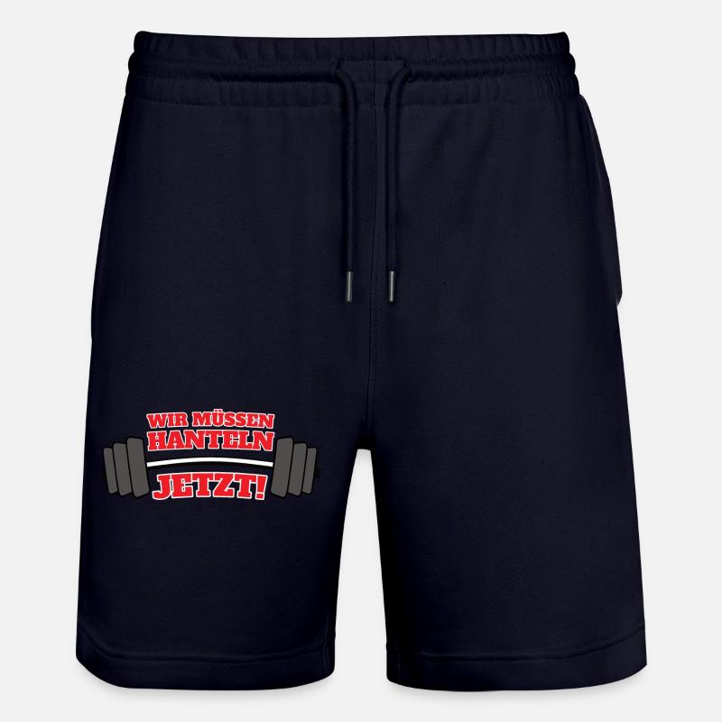 Wir müssen hanteln - Stanley/Stella Unisex Bio Joggingshorts Trainer - Dark navy