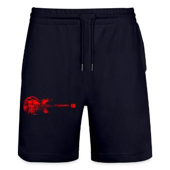 Tee shirt rock - Short de jogging bio TRAINER Stanley/Stella unisexe - marine foncé - Devant - Nik (191cm) & Marisol (170cm)