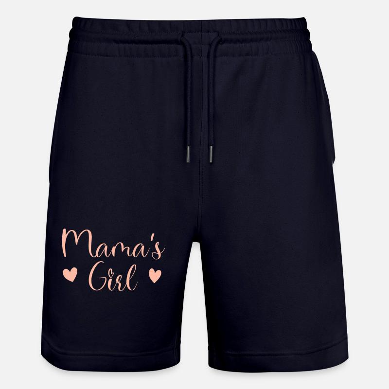 Fille de Maman Script Rose - Short de jogging bio TRAINER Stanley/Stella unisexe - marine foncé