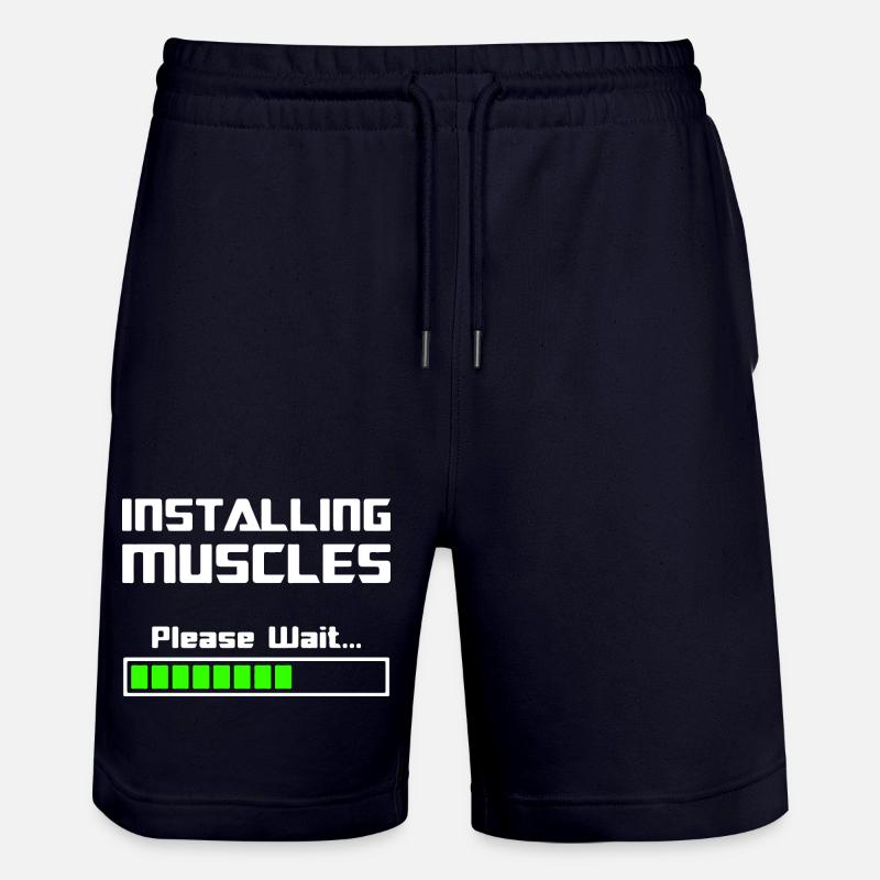 Installing Muscles Installer des muscles - Short de jogging bio TRAINER Stanley/Stella unisexe - marine foncé