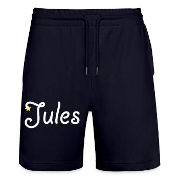Jules - Short de jogging bio TRAINER Stanley/Stella unisexe - marine foncé - Devant - Nik (191cm) & Marisol (170cm)