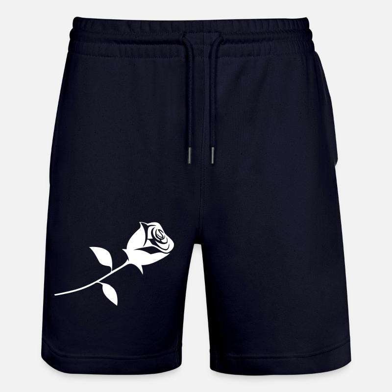 Une rose - Short de jogging bio TRAINER Stanley/Stella unisexe - marine foncé