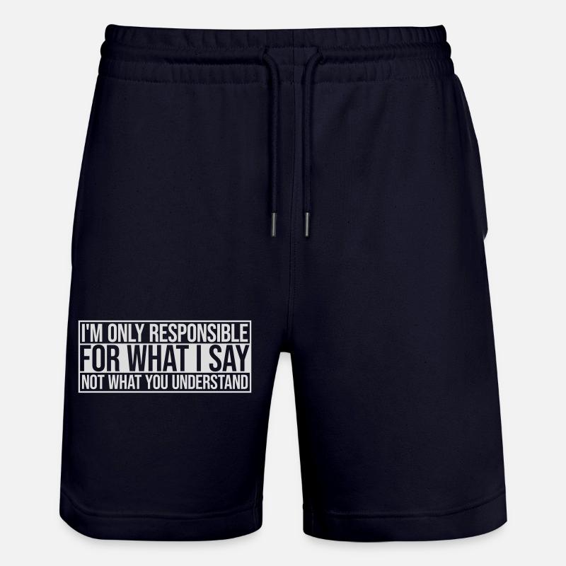 ce que je dis citation - Short de jogging bio TRAINER Stanley/Stella unisexe - marine foncé