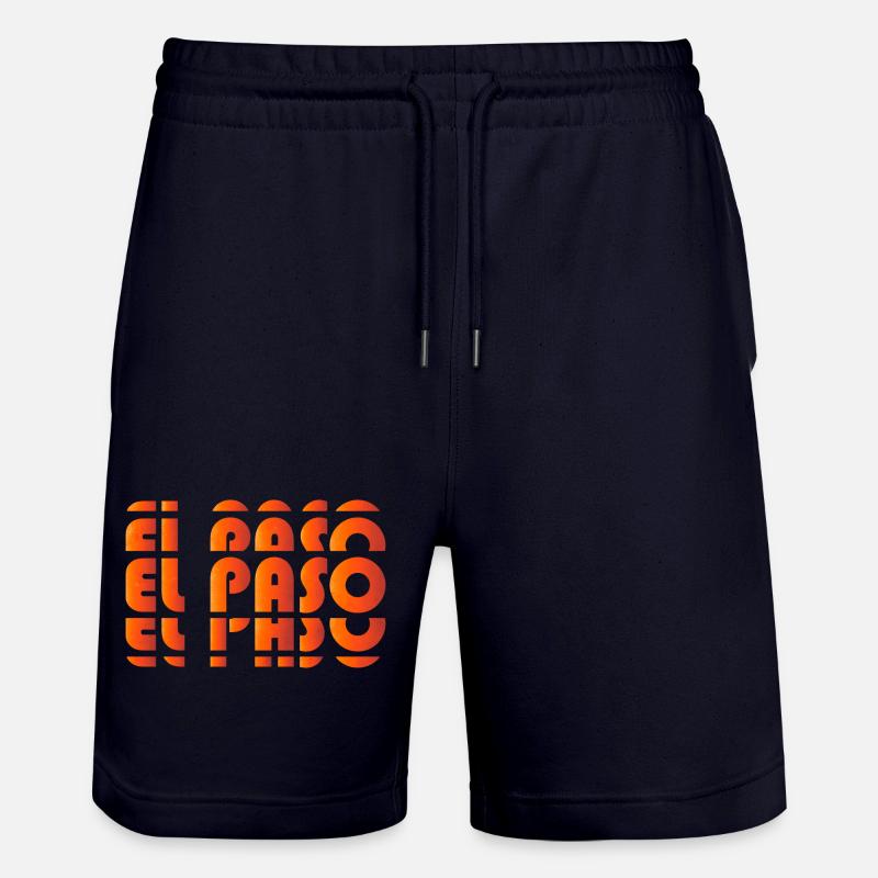 Grille de gradient d’El Paso - Short de jogging bio TRAINER Stanley/Stella unisexe - marine foncé