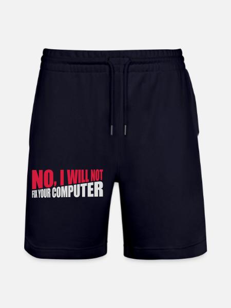 not fix your computer - Stanley/Stella Trainer Unisex Organic Jogging Shorts - dark navy