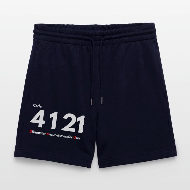 Code 4 1 21 Dümmster anzunehmender User Stanley/Stella Unisex Bio Joggingshorts Trainer 
