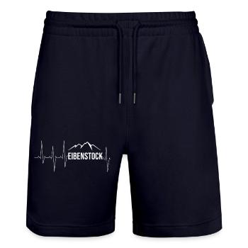 Eibenstock Erzgebirge - Stanley/Stella Unisex Bio Joggingshorts Trainer  - Dark navy - Vorne - Nik (191cm) & Marisol (170cm)