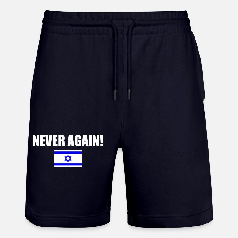 Never again - israel - Short de jogging bio TRAINER Stanley/Stella unisexe - marine foncé