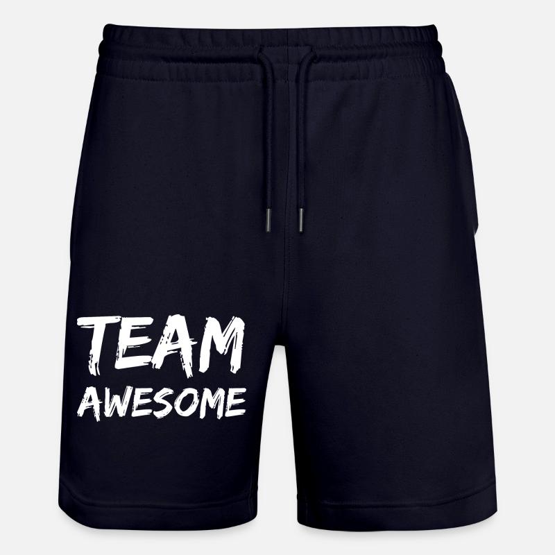 Lettrage de l’équipe Awesome - Short de jogging bio TRAINER Stanley/Stella unisexe - marine foncé