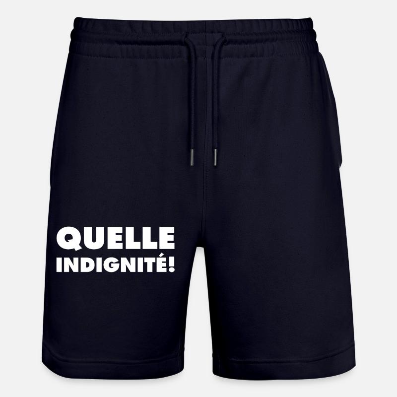 Quelle indignité ! - Short de jogging bio TRAINER Stanley/Stella unisexe - marine foncé