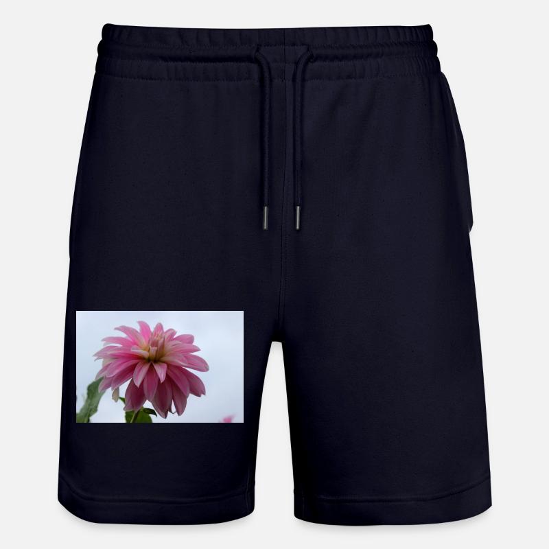 Dahlia rose rose fleur, fleur - Short de jogging bio TRAINER Stanley/Stella unisexe - marine foncé