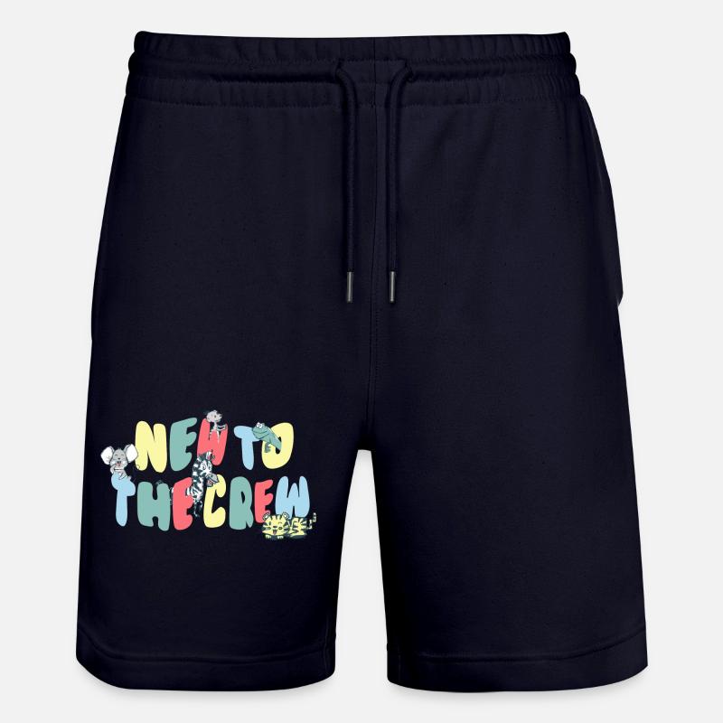 NOUVEAU DANS L’ÉQUIPAGE - BIENVENUE BÉBÉ - Short de jogging bio TRAINER Stanley/Stella unisexe - marine foncé