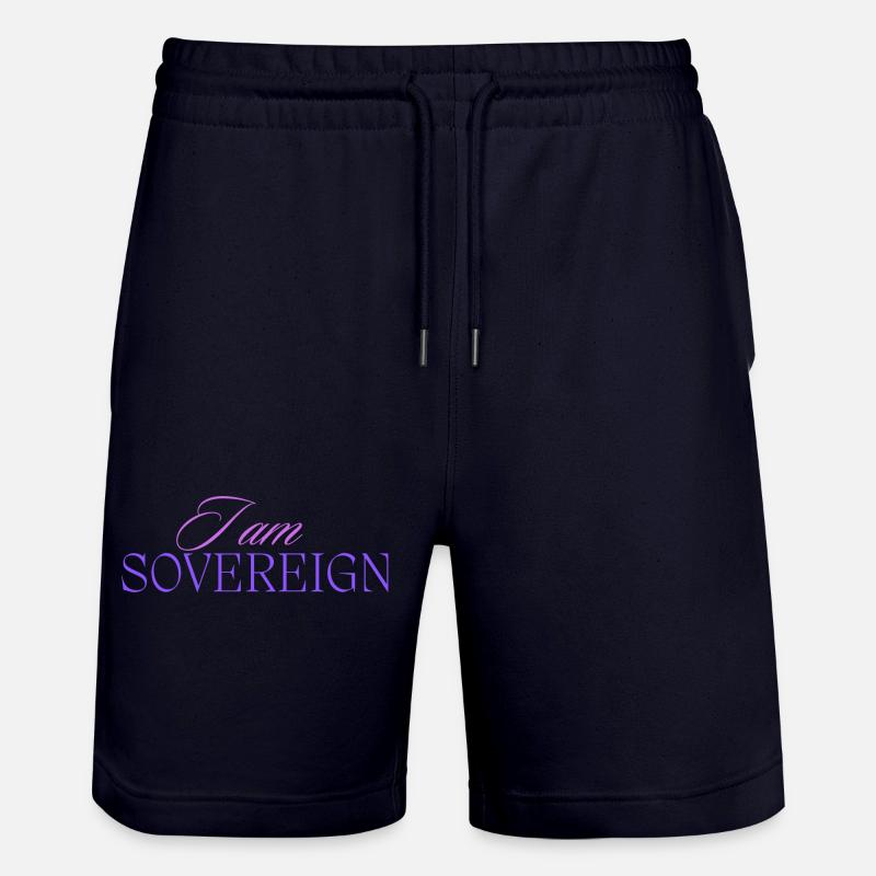 Ich bin souverän 2 - Stanley/Stella Unisex Bio Joggingshorts Trainer  - Dark navy