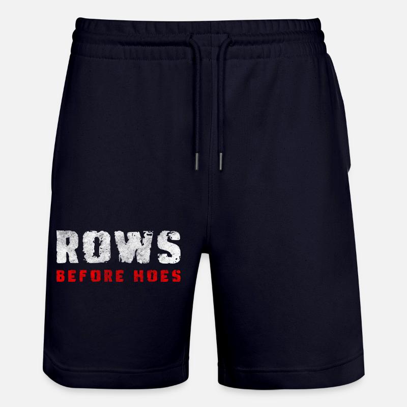 rowing machine athlete body sculling - Stanley/Stella Trainer Unisex Organic Jogging Shorts - dark navy