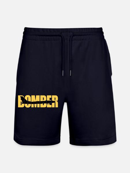 Bomber Tu-95 - Stanley/Stella Trainer Unisex Organic Jogging Shorts - dark navy