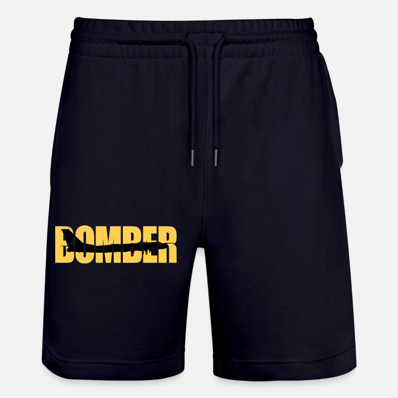 Bomber Tu-95 - Stanley/Stella Unisex Bio Joggingshorts Trainer  - Dark navy