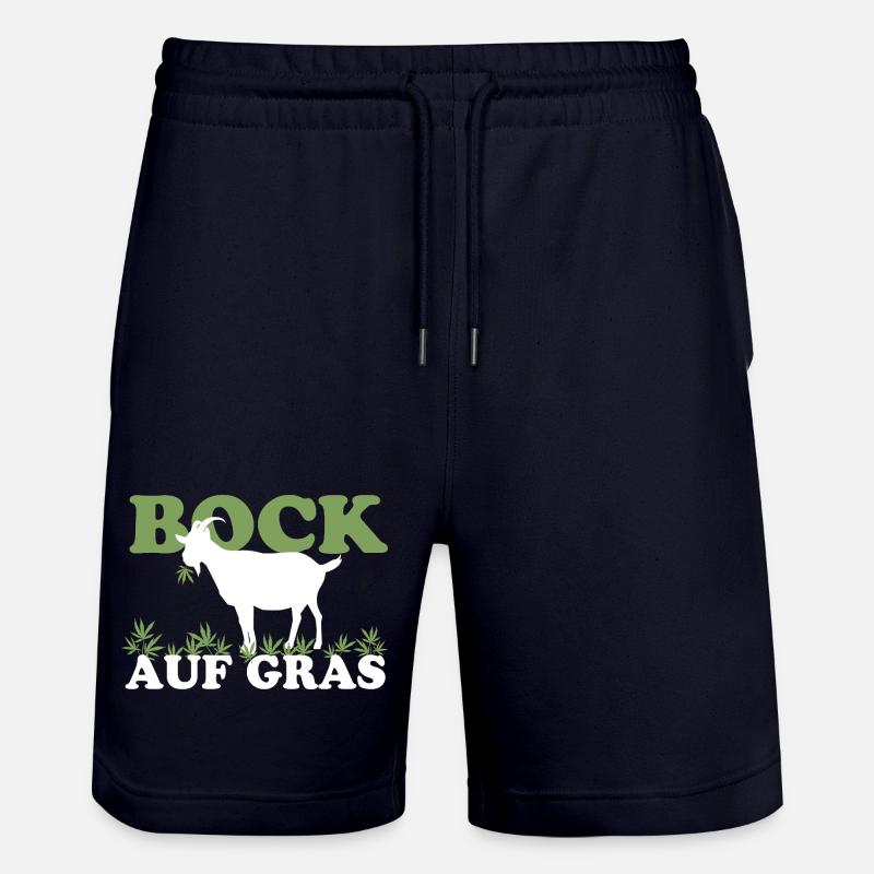 Bock auf Gras - Short de jogging bio TRAINER Stanley/Stella unisexe - marine foncé