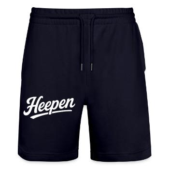 Heepen Bielefeld #heepenstyle - Stanley/Stella Trainer Unisex Organic Jogging Shorts - dark navy - Front - Nik (191cm) & Marisol (170cm)