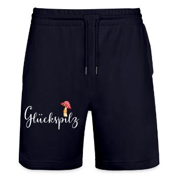 Veinard - Short de jogging bio TRAINER Stanley/Stella unisexe - marine foncé - Devant - Nik (191cm) & Marisol (170cm)