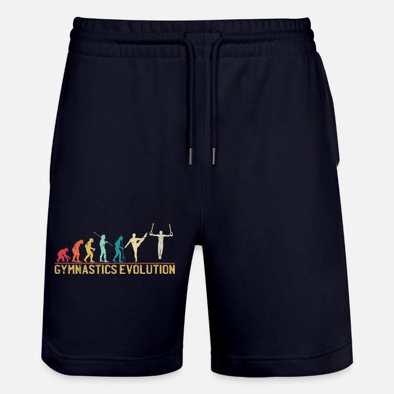 T-shirt graphique Gymnastics Evolution - Short de jogging bio TRAINER Stanley/Stella unisexe - marine foncé