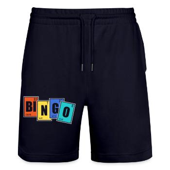 Chemistry Chemist Chemistry Teacher Saying Science - Stanley/Stella Trainer Unisex Organic Jogging Shorts - dark navy - Front - Nik (191cm) & Marisol (170cm)