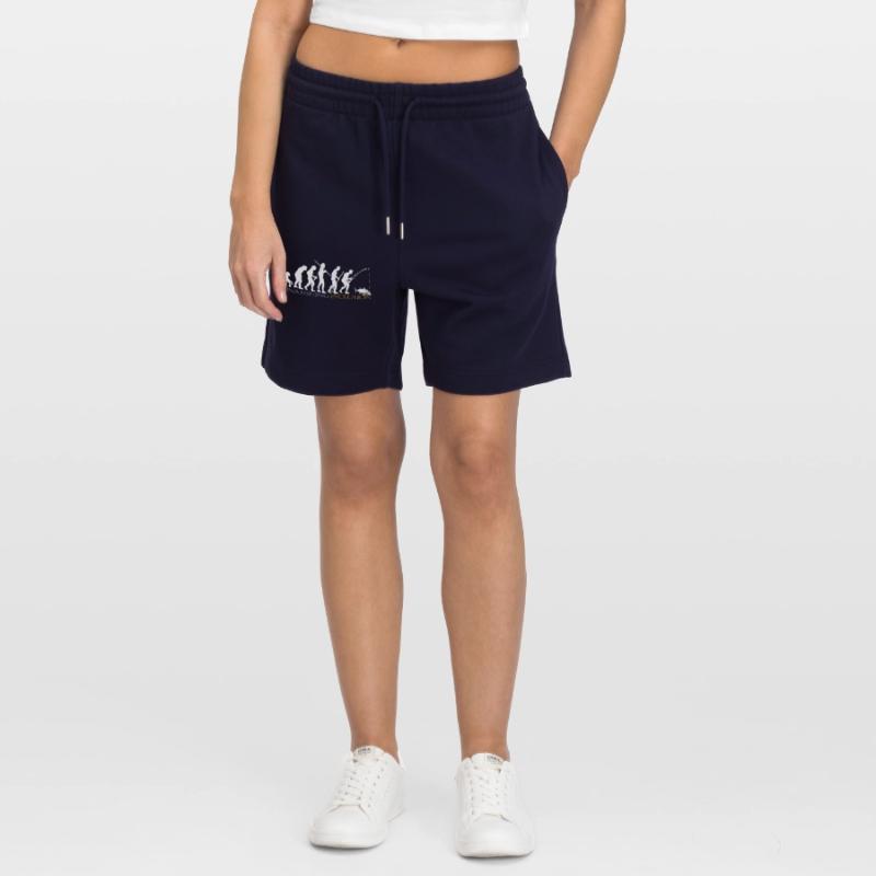 EVOLUTION DE LA PÊCHE (version blanche) Short de jogging bio TRAINER Stanley/Stella unisexe