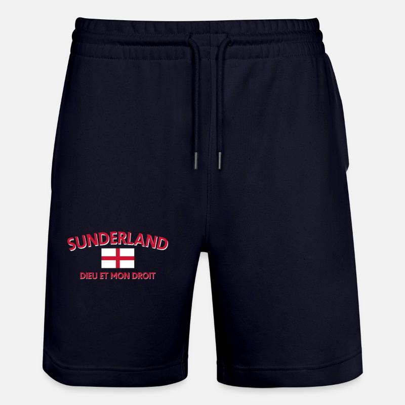 Drapeau de Sunderland Devise Écusson - Short de jogging bio TRAINER Stanley/Stella unisexe - marine foncé
