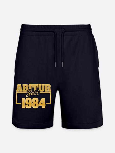 1984 - Stanley/Stella Trainer Unisex Organic Jogging Shorts - dark navy