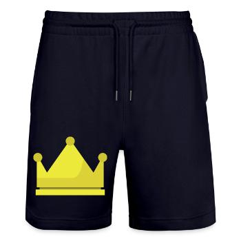 Krone - Stanley/Stella Unisex Bio Joggingshorts Trainer  - Dark navy - Vorne - Nik (191cm) & Marisol (170cm)