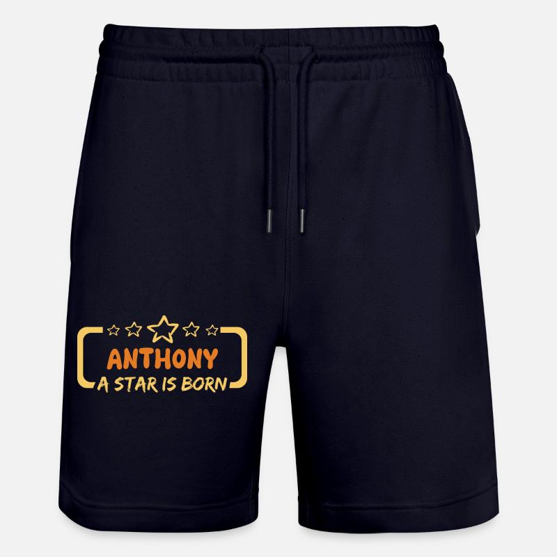 Anthony - Stanley/Stella Trainer Unisex Organic Jogging Shorts - dark navy
