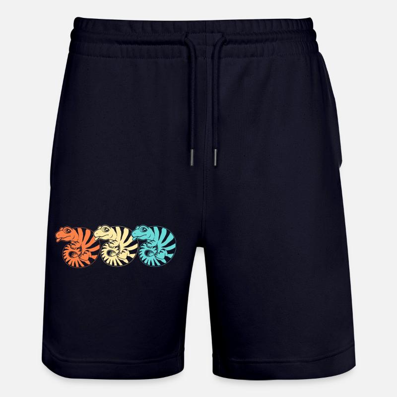 Langue bleue lézard - Short de jogging bio TRAINER Stanley/Stella unisexe - marine foncé