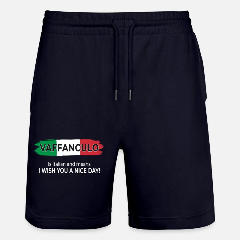 Vaffanculo – Bonne journée ! - Short de jogging bio TRAINER Stanley/Stella unisexe - marine foncé