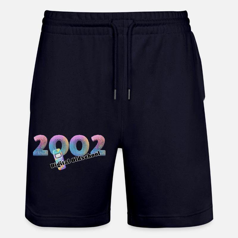 2002 – Mobile digital style - Stanley/Stella Trainer Unisex Organic Jogging Shorts - dark navy