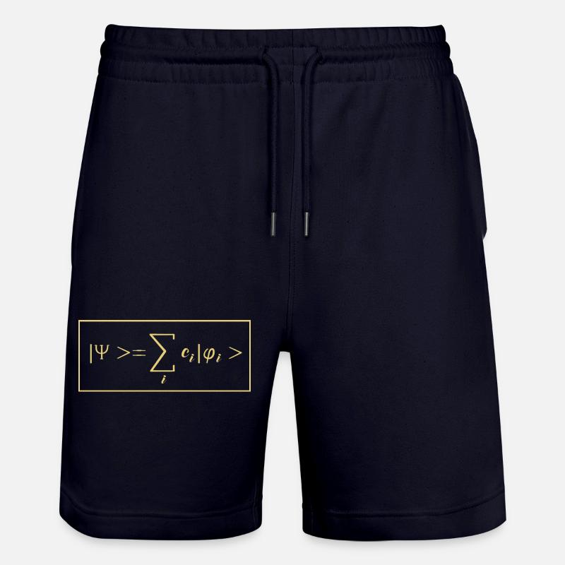 Quantum Physics Quantum Physics Quantum Leap - Stanley/Stella Trainer Unisex Organic Jogging Shorts - dark navy