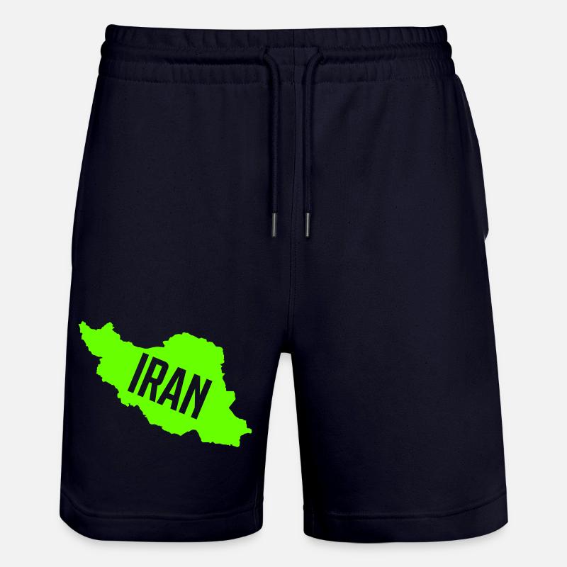 Pays terrestre d’Iran - Short de jogging bio TRAINER Stanley/Stella unisexe - marine foncé