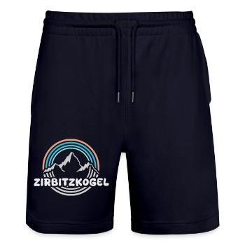 Zirbitzkogel als Berg - Stanley/Stella Unisex Bio Joggingshorts Trainer  - Dark navy - Vorne - Nik (191cm) & Marisol (170cm)