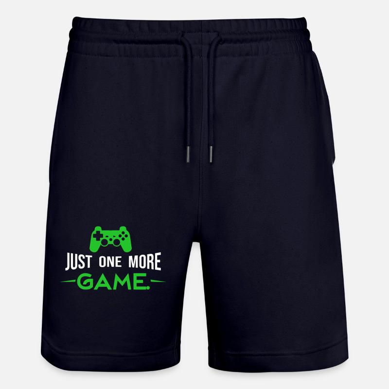 Just_one_more_game_ _play_2026 - Short de jogging bio TRAINER Stanley/Stella unisexe - marine foncé