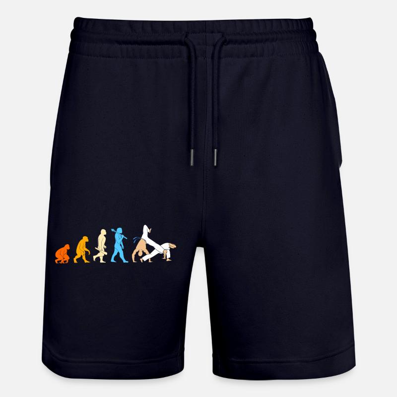Évolution de la capoeira - Short de jogging bio TRAINER Stanley/Stella unisexe - marine foncé