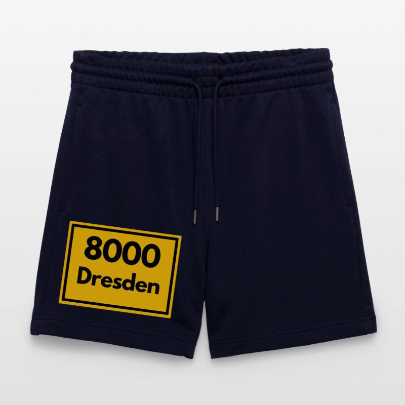 OLD POSTCODE POSTCODE RETRO 8000 DRESDEN ELBE Stanley/Stella Trainer Unisex Organic Jogging Shorts