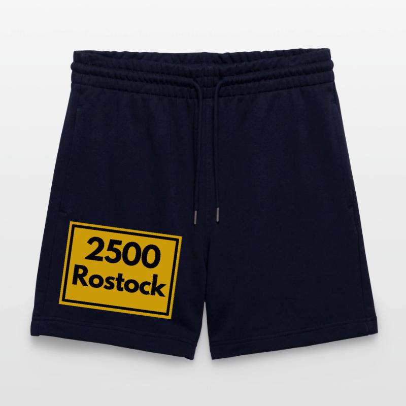 OLD POSTCODE POSTCODE RETRO 2500 ROSTOCK HANSEPORT Stanley/Stella Trainer Unisex Organic Jogging Shorts