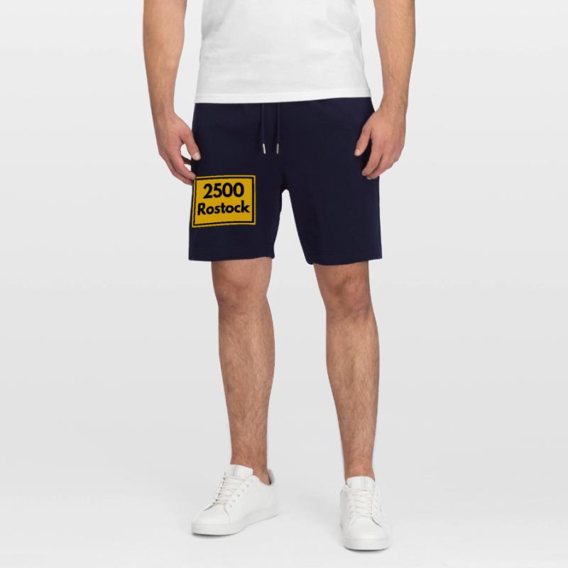 OLD POSTCODE POSTCODE RETRO 2500 ROSTOCK HANSEPORT Stanley/Stella Trainer Unisex Organic Jogging Shorts
