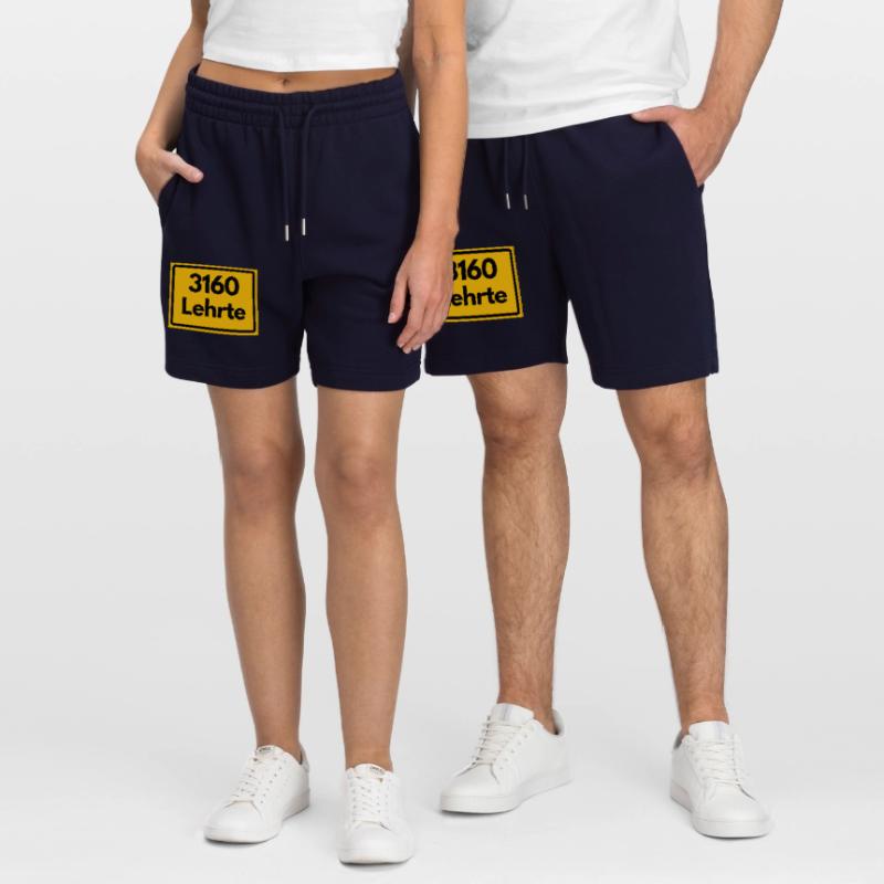 OLD POSTCODE ZIP CODE RETRO 3160 LEHRTE WASSERTURM Stanley/Stella Trainer Unisex Organic Jogging Shorts