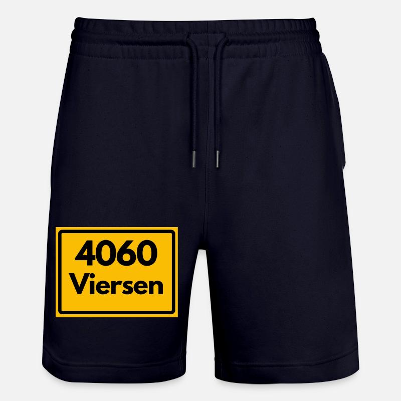 ANCIEN CODE POSTAL RETRO 4060 VIERSEN - Short de jogging bio TRAINER Stanley/Stella unisexe - marine foncé
