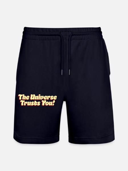 The Universe Trusts You - Stanley/Stella Trainer Unisex Organic Jogging Shorts - dark navy